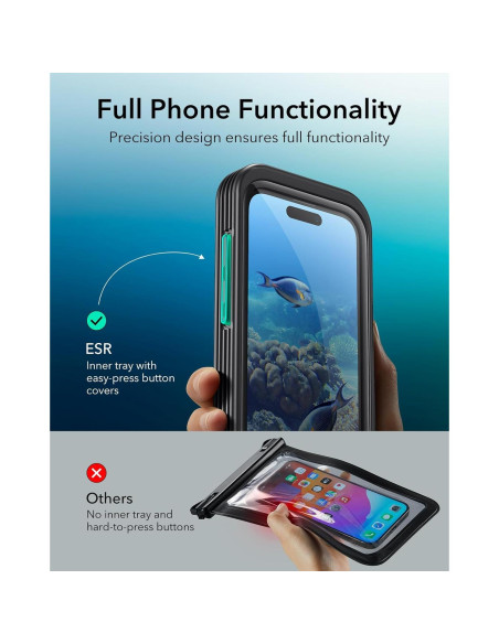 Funda Impermeable ESR para iPhone 15 Pro / 14 Pro / 13 Pro
