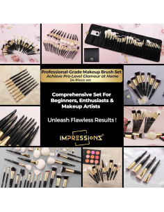 Juego de Brochas de Maquillaje ImpressionZ 34 Piezas Viaje 2
