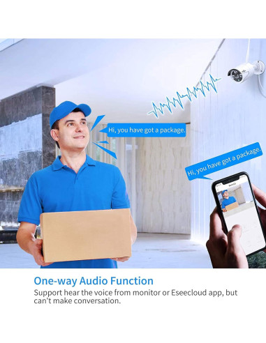 Sistema de Seguridad Hiseeu 16CH 5MP WiFi 24/7 con NVR 3TB