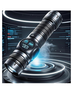 Linterna Táctica HAUSBELL S6000 200,000LM LED Recargable 2