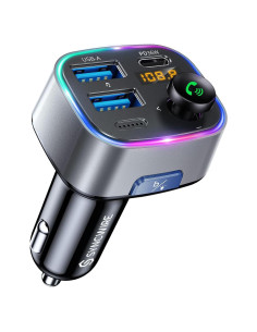 Adaptador de Coche Syncwire FM Bluetooth 5.3 48W Carga Rápida