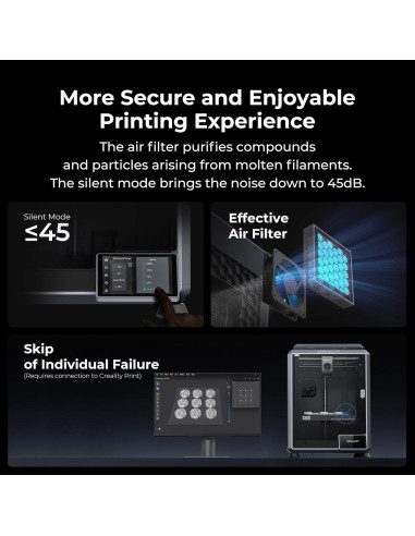 Impresora 3D Creality K1C, 600mm/s, Nivelación Automática