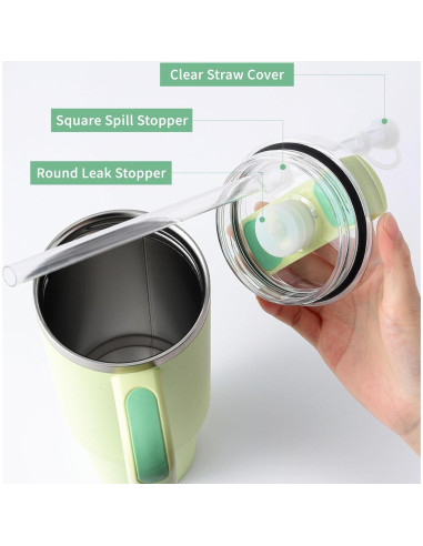 Juego de Tapas Antiderrame HOMDSG para Taza Stanley 1.0