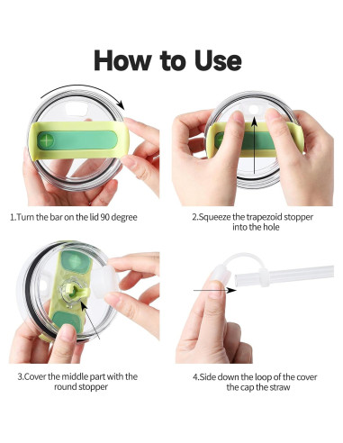 Juego de Tapas Antiderrame HOMDSG para Taza Stanley 1.0