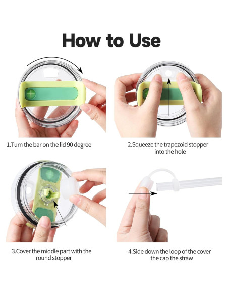 Juego de Tapas Antiderrame HOMDSG para Taza Stanley 1.0