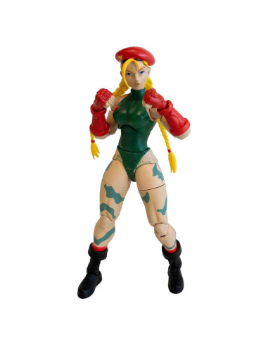 Figura Articulada Cammy 15 cm Jada Street Fighter Accesorios
