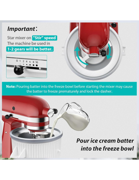 Accesorio Helados KitchenAid GuanQiao 2 Qt Blanco