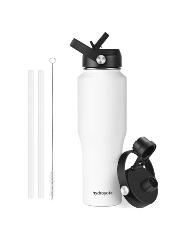Botella de Agua Fría 1.2L Hydroyota con Tapa a Prueba de Fugas