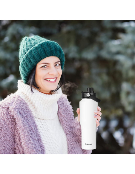 Botella de Agua Fría 1.2L Hydroyota con Tapa a Prueba de Fugas