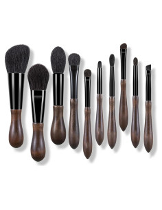 Juego de brochas de maquillaje EVRCHGIEA pelo natural 19.8x9.9cm