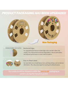 Filamento OVERTURE Easy PLA 1.75mm 2kg Negro para 3D 2