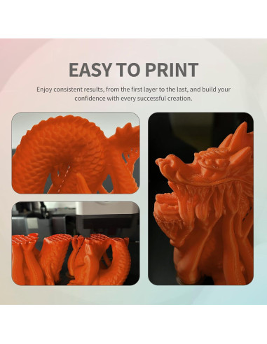 Filamento OVERTURE Easy PLA 1.75mm 2kg Negro para 3D