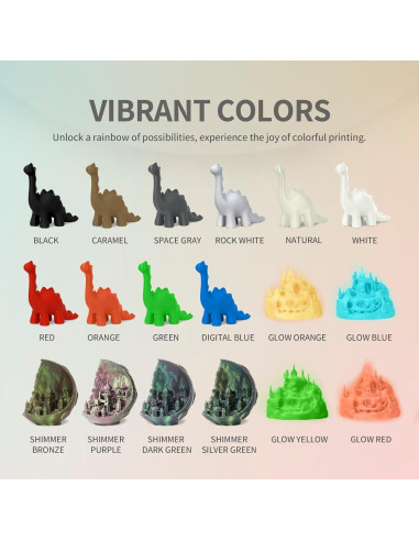 Filamento OVERTURE Easy PLA 1.75mm 2kg Negro para 3D