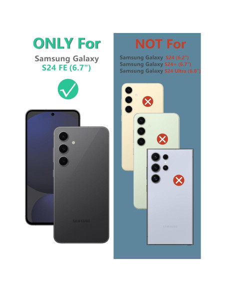 Funda FNTCASE para Samsung Galaxy S24 FE Resistente Verde Funda FNTCASE para Samsung Galaxy S24 FE Resistente Verde