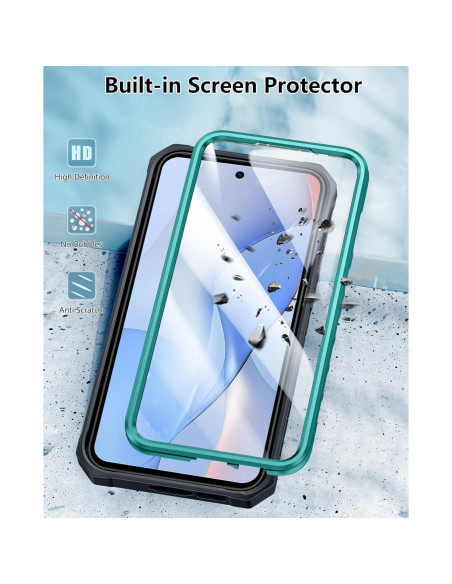 Funda FNTCASE para Samsung Galaxy S24 FE Resistente Verde Funda FNTCASE para Samsung Galaxy S24 FE Resistente Verde