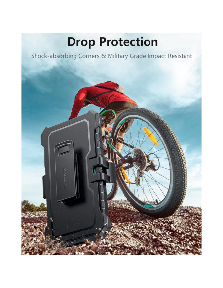 Funda FNTCASE para Samsung Galaxy S24 FE Resistente Verde Funda FNTCASE para Samsung Galaxy S24 FE Resistente Verde