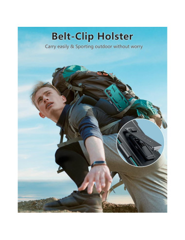 Funda FNTCASE para Samsung Galaxy S24 FE Resistente Verde