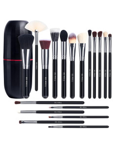 Juego de Brochas de Maquillaje BS-MALL 18 Piezas Sintéticas