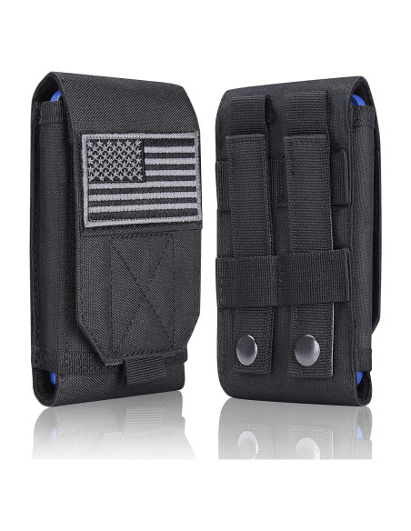 Funda Táctica Molle Negra Heyqie para iPhone y Samsung