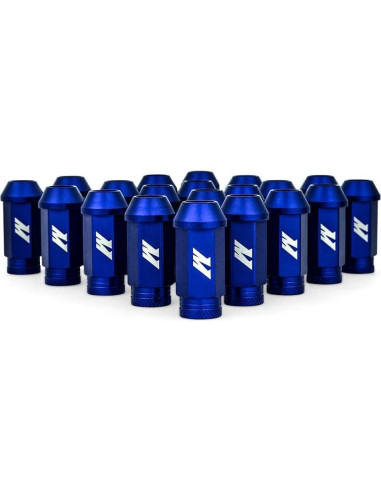 Tuercas de bloqueo aluminio Mishimoto M12x1.25, 20 piezas azul