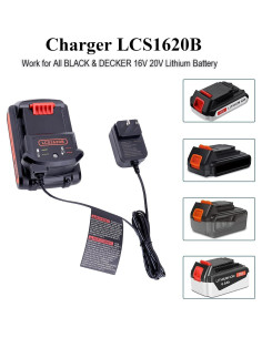Cargador de Batería Litio LCS1620B Black and Decker 20V 2