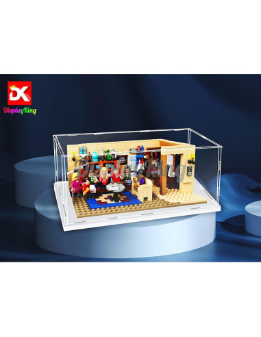 Caja de exhibición acrílica Display King sin fondo 40.6x22.9 cm