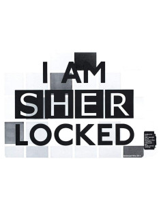 Sticker Sherlock Holmes Estoy Cerrado Seven20 10.16 cm
