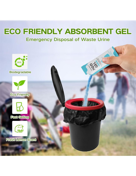 Gel Absorbente para Inodoro Portátil Oceanengine 25 Paquetes