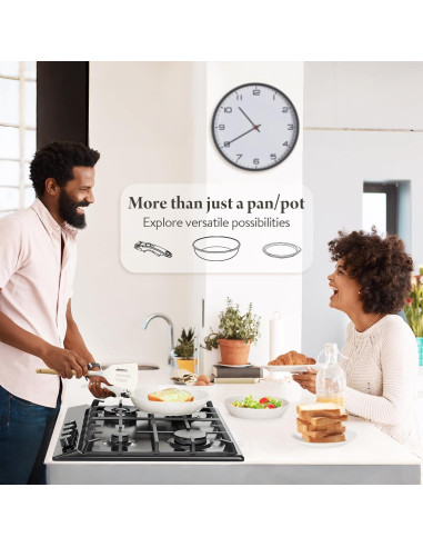 Juego de 19 Piezas Bazova Ollas y Sartenes Antiadherente