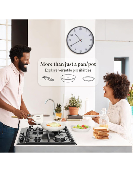 Juego de 19 Piezas Bazova Ollas y Sartenes Antiadherente