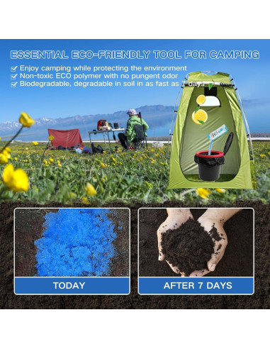 Gel Absorbente para Inodoro Portátil Oceanengine 25 Paquetes