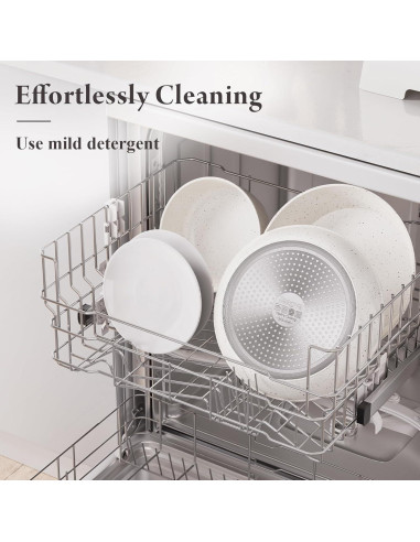 Juego de 19 Piezas Bazova Ollas y Sartenes Antiadherente