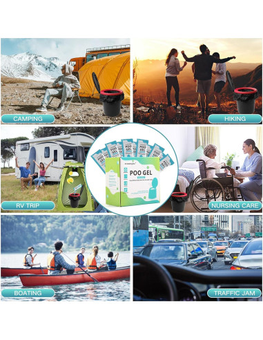 Gel Absorbente para Inodoro Portátil Oceanengine 25 Paquetes