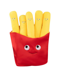 Almohada de Peluche Papas Fritas 50x50 cm Suave y Acogedora