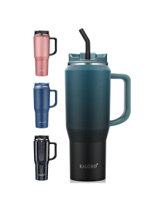 Botella de Agua Aislada EALGRO 1.18 L con Pajilla y Asa