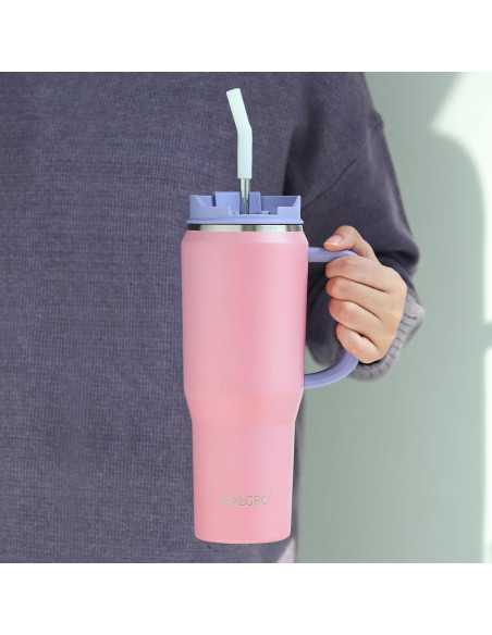 Botella de Agua Aislada EALGRO 1.18 L con Pajilla y Asa