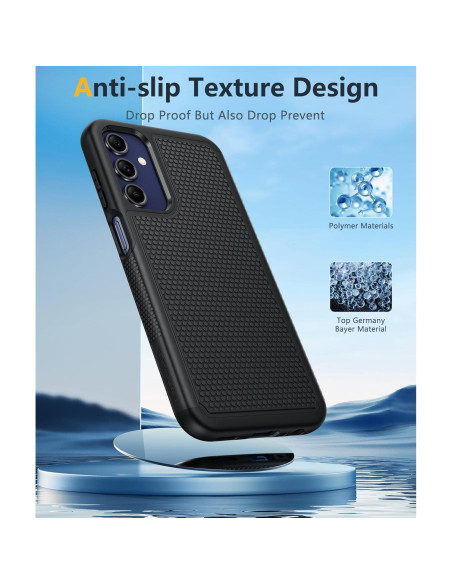 Funda FNTCASE para Samsung Galaxy A15 5G - Doble Capa Negra Funda FNTCASE para Samsung Galaxy A15 5G - Doble Capa Negra