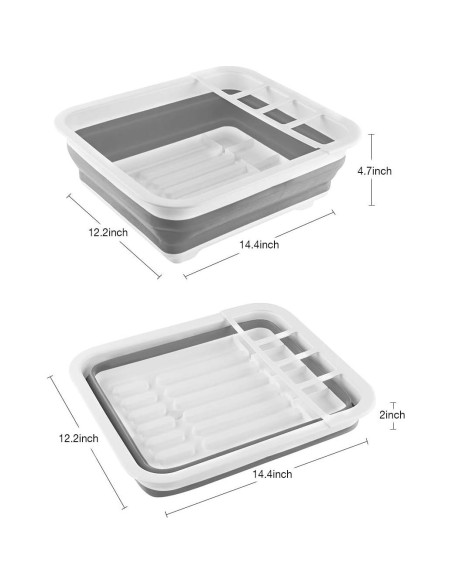 Estante Plegable THANSTAR para Secar Platos 31.5x36.6cm