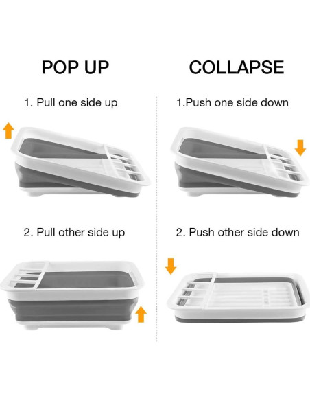 Estante Plegable THANSTAR para Secar Platos 31.5x36.6cm