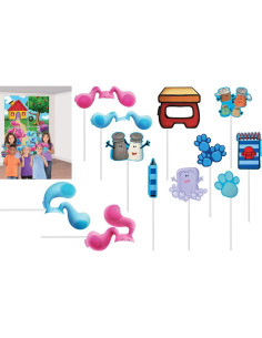 Decoraciones de Escena Amscan Blues Clues 16 Piezas 101.6x69.85cm 2