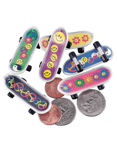 Mini Patinetas Retro Fun Express - 36 Piezas Coloridas 60s
