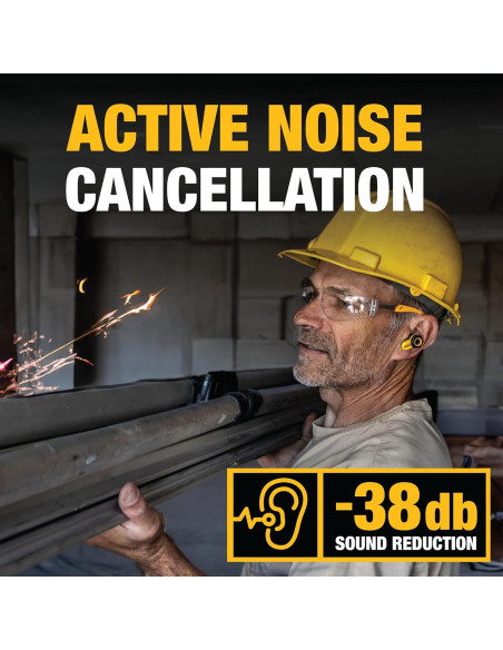 Auriculares Inalámbricos DEWALT PRO-X2 ANC Bluetooth IP54