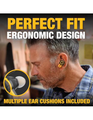 Auriculares Inalámbricos DEWALT PRO-X2 ANC Bluetooth IP54