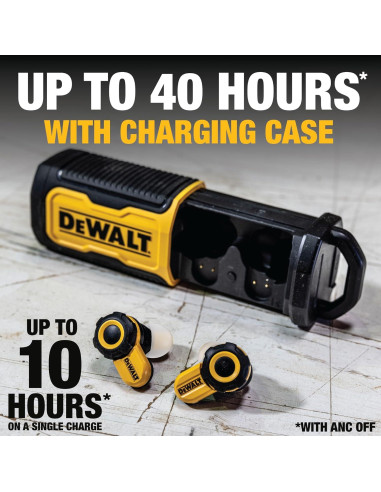 Auriculares Inalámbricos DEWALT PRO-X2 ANC Bluetooth IP54