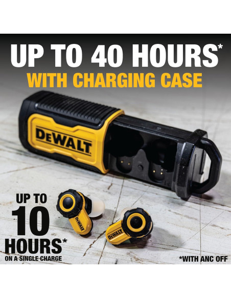 Auriculares Inalámbricos DEWALT PRO-X2 ANC Bluetooth IP54