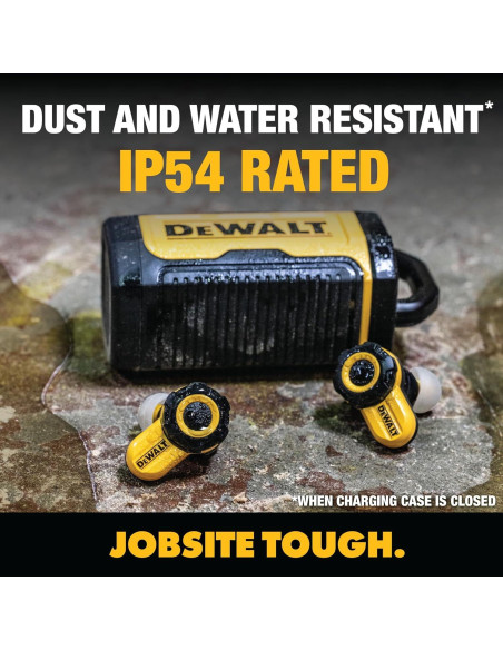 Auriculares Inalámbricos DEWALT PRO-X2 ANC Bluetooth IP54