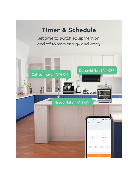 Enchufe Inteligente Winees Paquete de 2, 15A, Control Remoto Enchufe Inteligente Winees Paquete de 2, 15A, Control Remoto