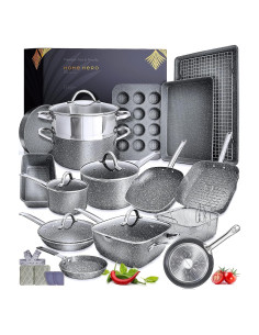 Juego de Ollas y Sartenes Home Hero 23 Pzs Antiadherente