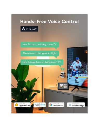 Enchufe Inteligente Winees Paquete de 2, 15A, Control Remoto