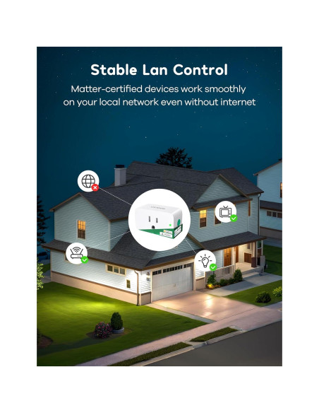 Enchufe Inteligente Winees Paquete de 2, 15A, Control Remoto Enchufe Inteligente Winees Paquete de 2, 15A, Control Remoto